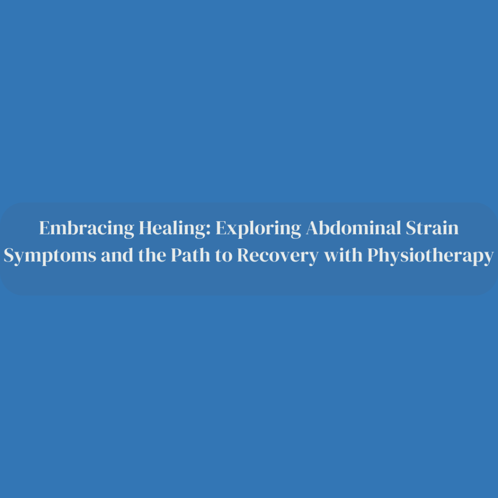 Abdominal Strain
