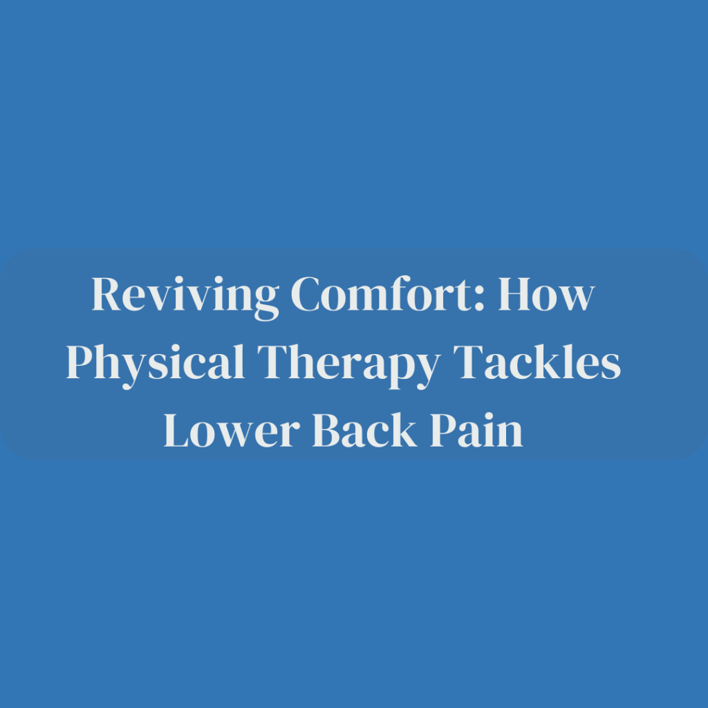 Lower Back Pain Relief